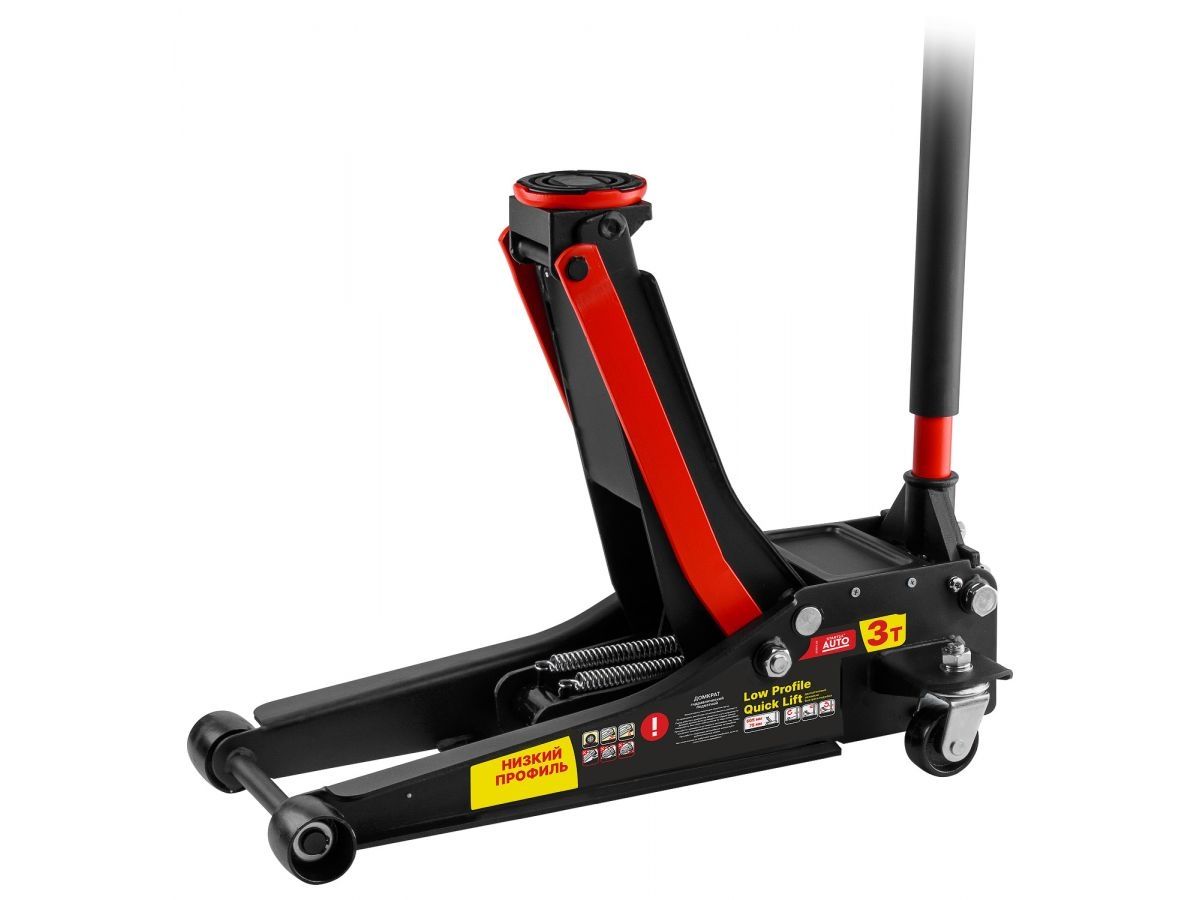 Домкрат подкатной 3т быстрый подъем 75-505мм STARTUL AUTO (h min 75мм, h max 505мм, Quick LIFT)