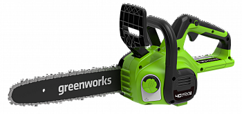 Цепная пила аккумуляторная GreenWorks G40CS30IIK2 (АКБ 1х2Ач + ЗУ)