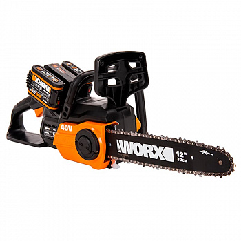 Цепная пила аккумуляторная Worx WG381E (акб 2х2,0А/ч + з/у)