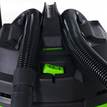Строительный пылесос GreenWorks G120WDV
