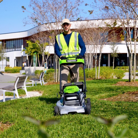 Газонокосилка аккумуляторная GreenWorks LM221S (без АКБ и ЗУ)