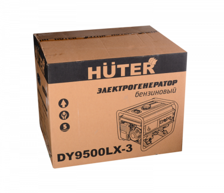 Бензиновый электрогенератор Huter DY9500LX-3 с электростартером