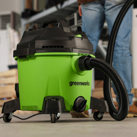 Строительный пылесос GreenWorks G120WDV