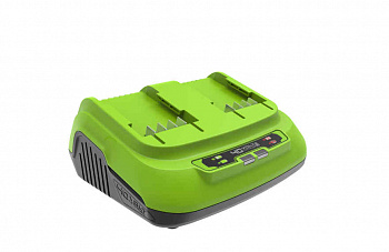 Быстрое зарядное устройство для двух аккумуляторов GreenWorks G40UC8 40V 8А