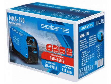 Инвертор сварочный Solaris MMA-190