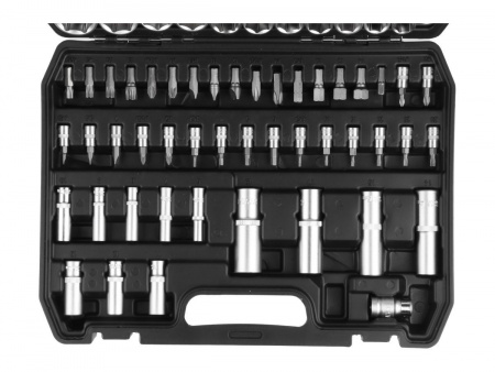 Набор головок и бит 94пр. TREK (1/4", 1/2", 6 граней)