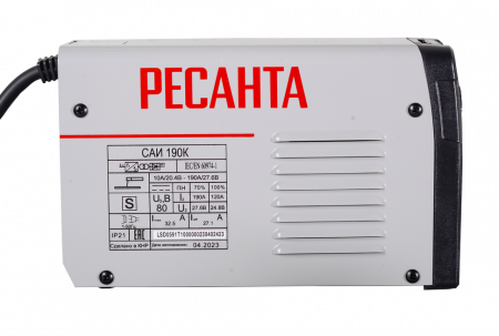 Сварочный аппарат инверторный Ресанта САИ 190К
