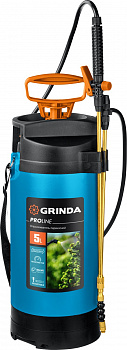 Переносной опрыскиватель Grinda PROLine PT-5 5л с широкой горловиной и упорами для ног