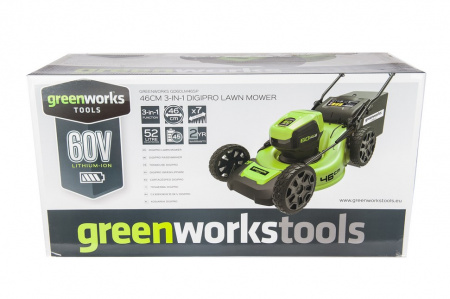 Газонокосилка аккумуляторная GreenWorks GD60LM46SP (без АКБ и ЗУ)