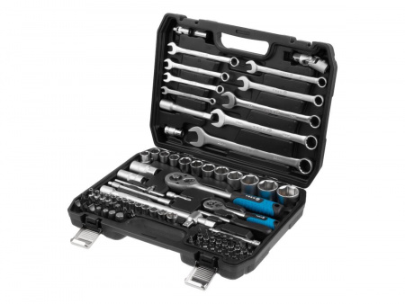 Набор головок и ключей 82пр. TREK (1/4", 1/2", 6 граней)