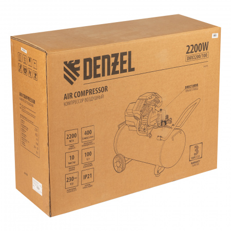 Компрессор воздушный Denzel DKV2200/100