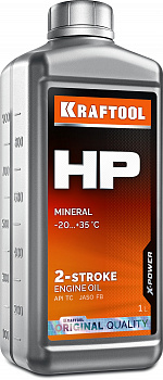 KRAFTOOL HP, 1л, минеральное масло для 2-тактных двигателей (41500-1)
