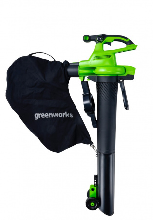 Воздуходув-пылесос аккумуляторный GreenWorks GD40BVII (АКБ 1х5Ач + ЗУ)