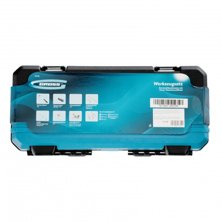 Набор инструментов, 1/4", CrV, 120 зубьев, 42 предмета Gross