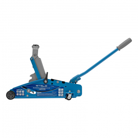 Домкрат гидравлический подкатной 2.5 т, с фиксатором, Safety Pin, 140-385 мм Stels