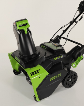Снегоуборщик аккумуляторный GreenWorks GD82STK5 (АКБ 1х5Ач + ЗУ)