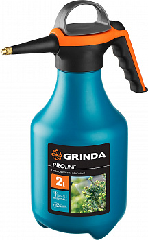 GRINDA PP-2, 2 л, колба из полиэтилена устойчивого к агрессивным средам, помповый опрыскиватель
