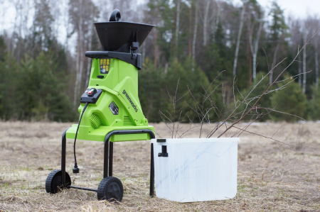 Измельчитель садовый электрический GreenWorks GACSB