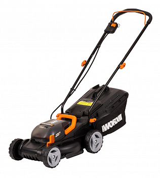 Аккумуляторная газонокосилка Worx WG779E (акб 2х2,5А/ч + з/у)