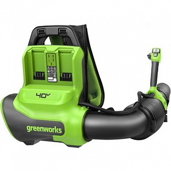 Ранцевая аккумуляторная воздуходувка GreenWorks GD40BPG2 (без АКБ и ЗУ)