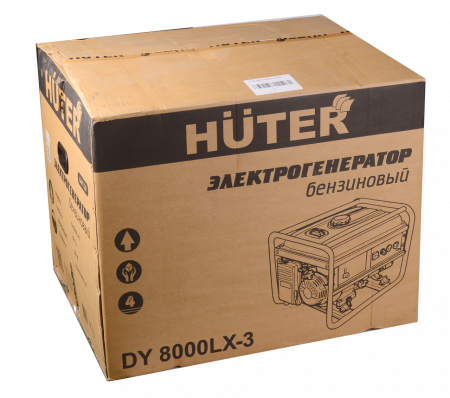 Бензиновый электрогенератор Huter DY8000LX-3 с электростартером