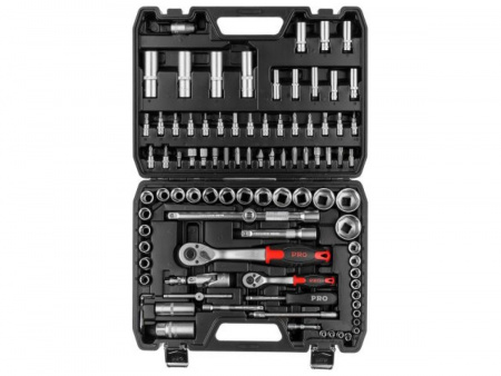 Набор головок и бит 94пр. 1/4",1/2" PRO STARTUL STUTTGART (PRO-094S) (6 граней)
