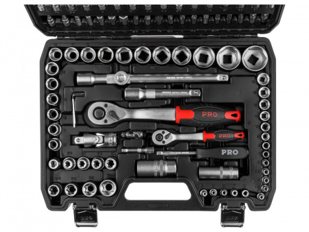 Набор головок и бит 108пр. 1/4",1/2" PRO STARTUL STUTTGART (PRO-108S) (6 граней)