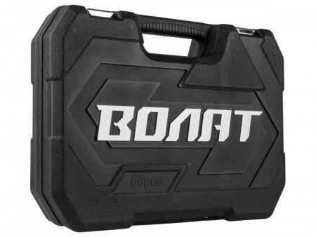 Набор слесарного инстр-та в чем. 56пр. ВОЛАТ (1/4", 1/2", 6 граней)