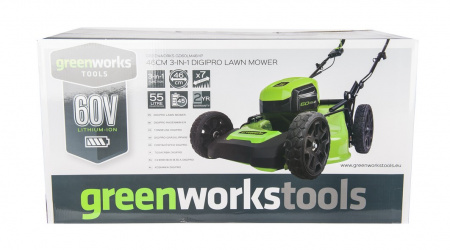 Газонокосилка аккумуляторная GreenWorks GD60LM46HPK4 (АКБ 1х4Ач + ЗУ)