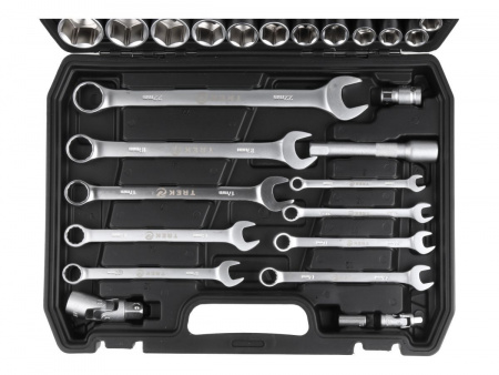 Набор головок и ключей 82пр. TREK (1/4", 1/2", 6 граней)