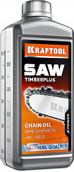 KRAFTOOL TimberPlus, 1л, цепное полусинтетическое масло для бензо и электропил (41520-1)