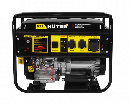 Бензиновый электрогенератор Huter DY8000LX с электростартером