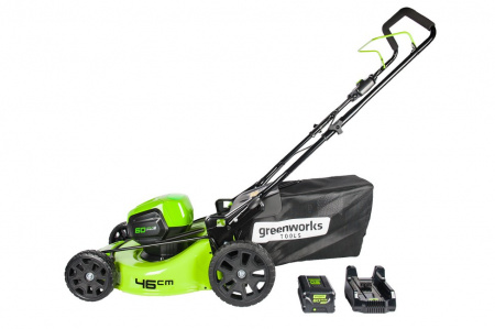Газонокосилка аккумуляторная GreenWorks GD60LM46HPK4 (АКБ 1х4Ач + ЗУ)