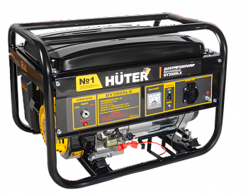 Бензиновый электрогенератор Huter DY3000LX с электростартером