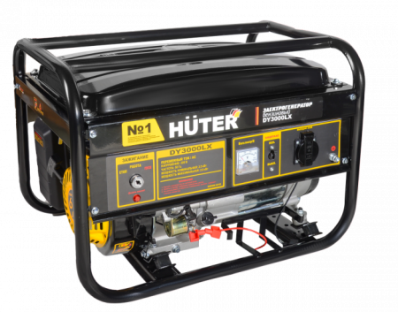 Бензиновый электрогенератор Huter DY3000LX с электростартером