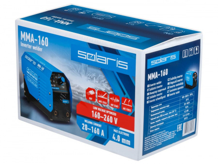 Инвертор сварочный Solaris MMA-160