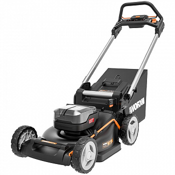Аккумуляторная газонокосилка Worx WG749E (акб 2х4,0А/ч + з/у)