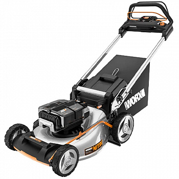 Аккумуляторная газонокосилка Worx WG761E (акб 4х4,0А/ч + з/у)