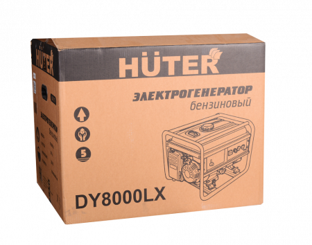 Бензиновый электрогенератор Huter DY8000LX с электростартером