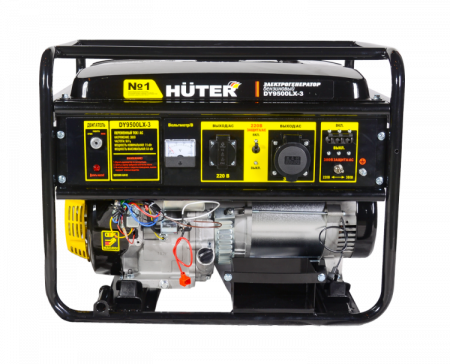 Бензиновый электрогенератор Huter DY9500LX-3 с электростартером