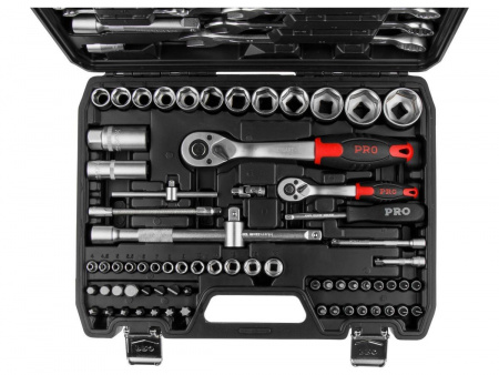 Набор головок и ключей 82пр. 1/4",1/2" PRO STARTUL STUTTGART (PRO-082S) (6 граней)